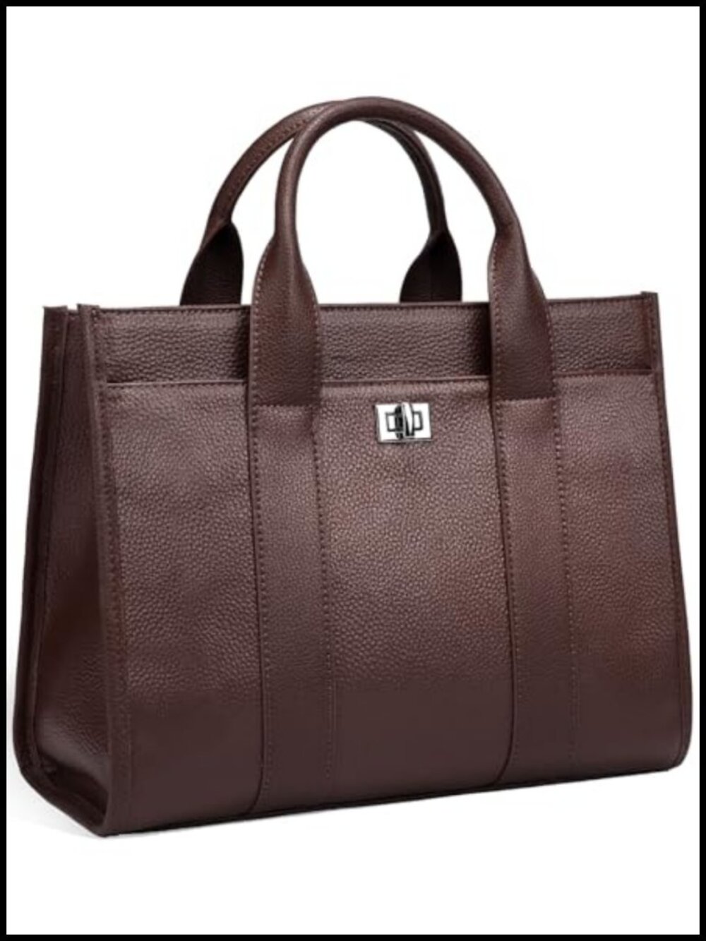 Genuine Leather Tote Bag for Women Handmade Shoulder Handbag Satchel Purse